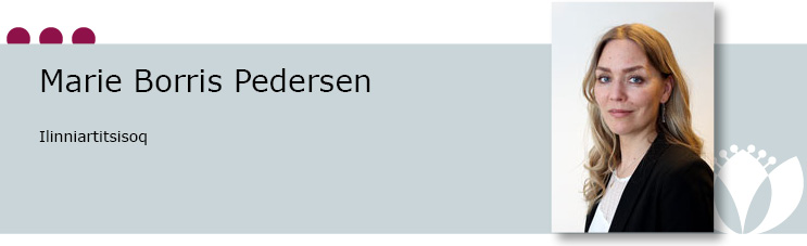 Marie Borris Pedersen, Ilinniartitsisoq