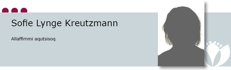 Sofie Lynge Kreutzmann, Allaffimmi aqutsisoq