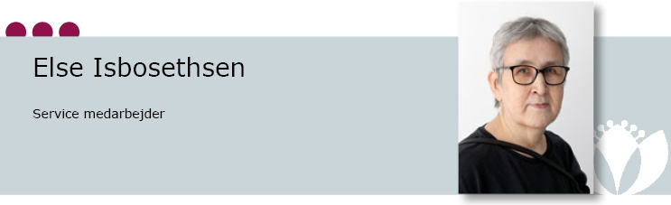 Else Isbosethsen, Service medarbejder